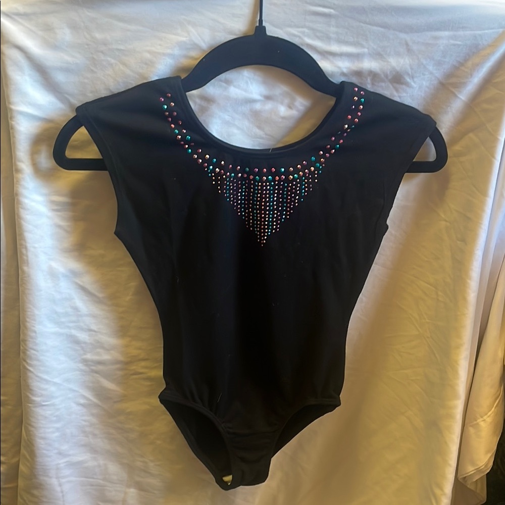 Mirella Black Kids One Piece with Colorful Accents